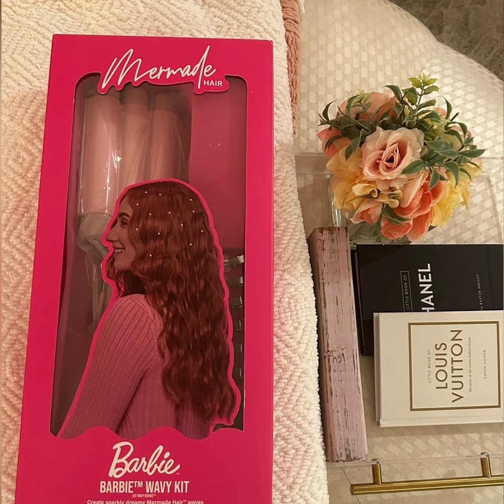 💗NIB Limited Edition Barbie Wavy Hair Kit Create sparkly dreamy Mermaid Hair
